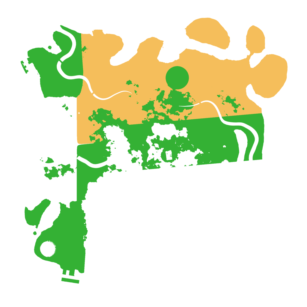 Biome Rust Map: Procedural Map, Size: 3500, Seed: 1254956378