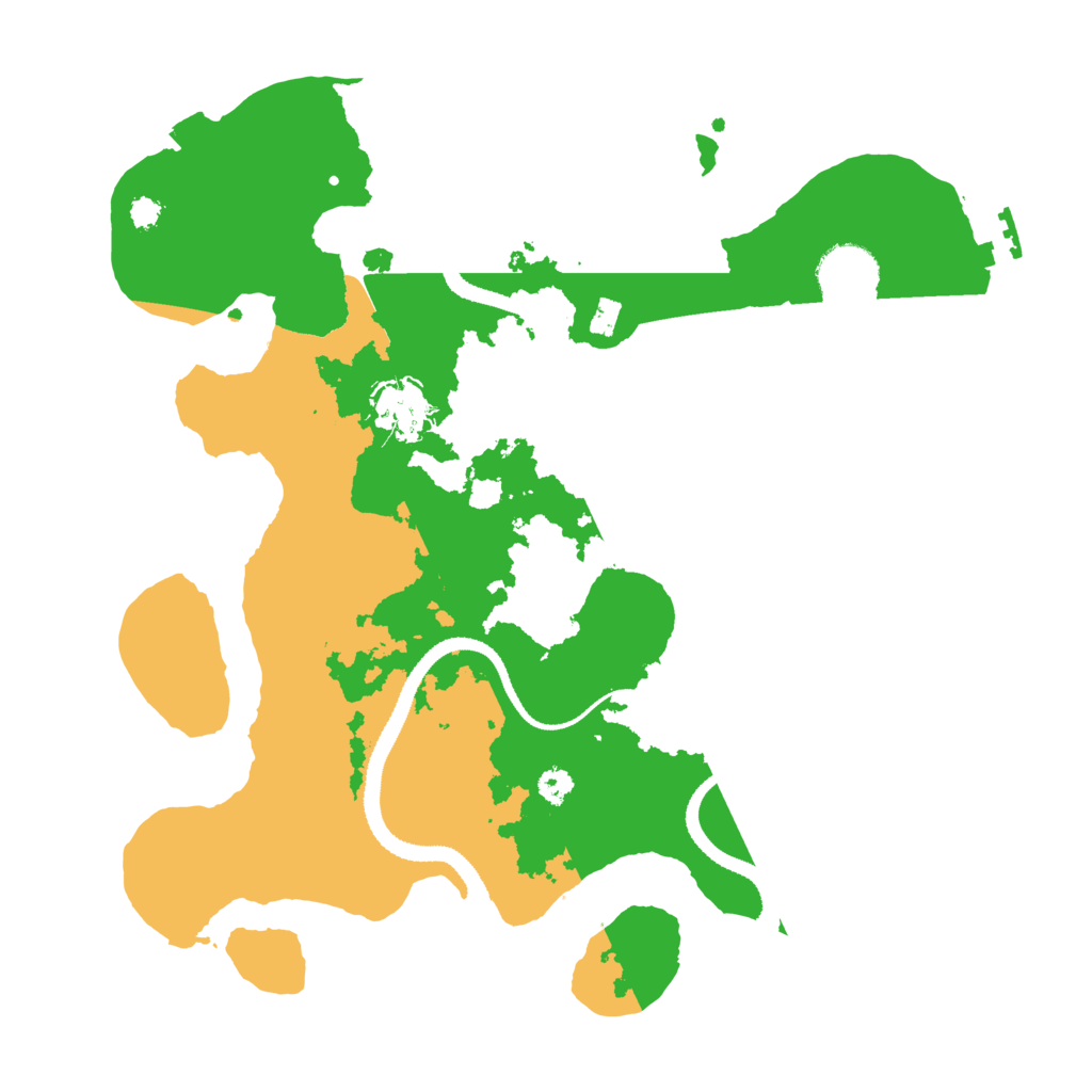 Biome Rust Map: Procedural Map, Size: 3200, Seed: 69696969
