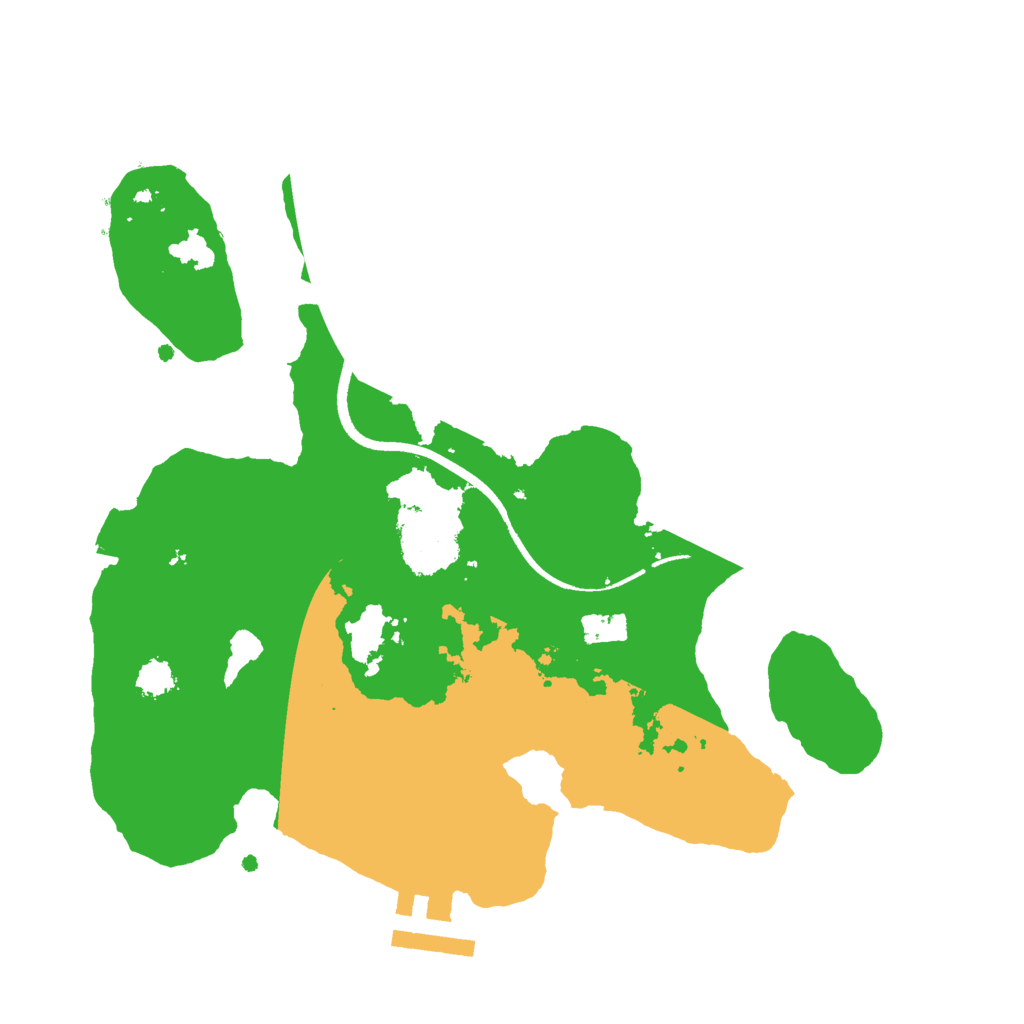 Biome Rust Map: Procedural Map, Size: 2500, Seed: 708449130