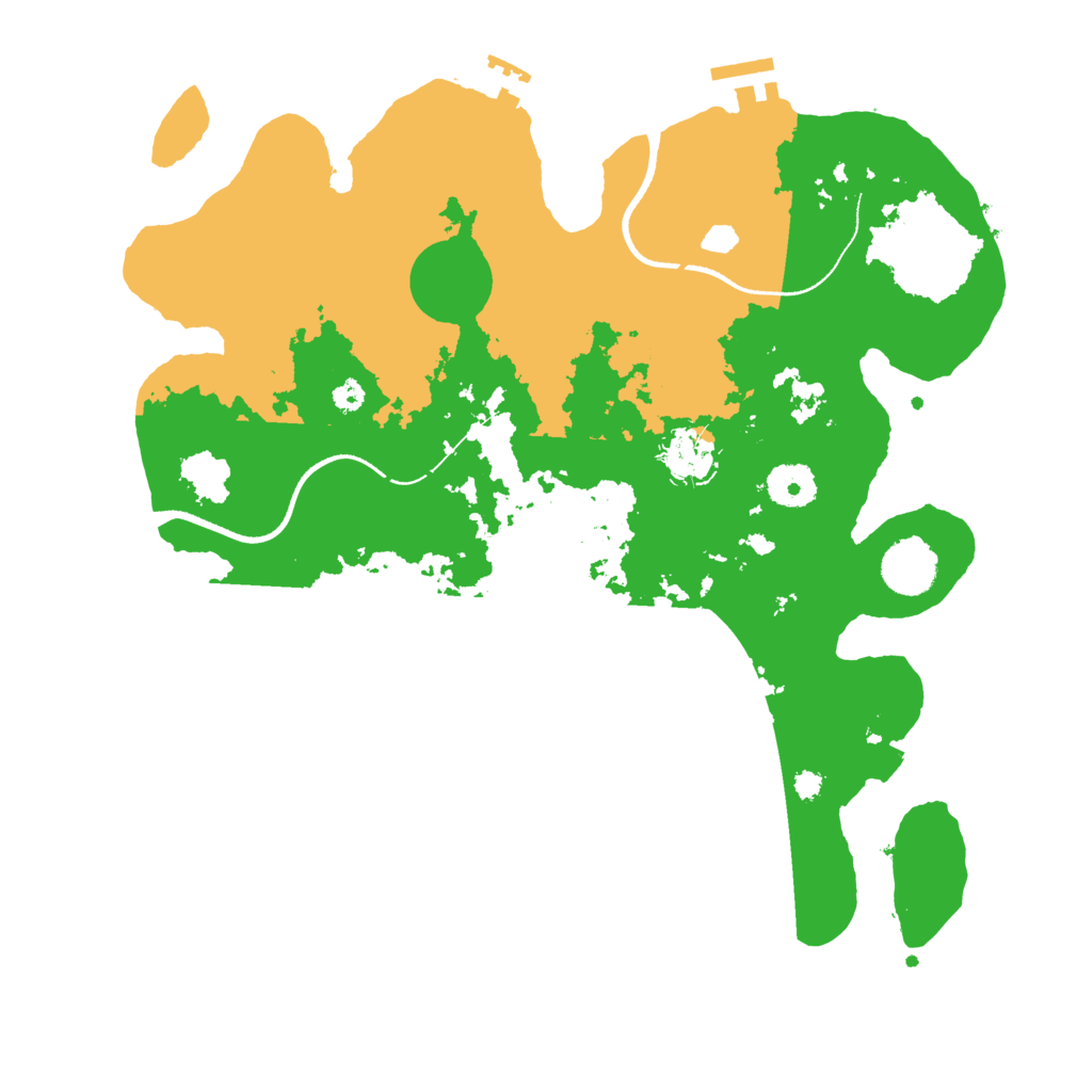 Biome Rust Map: Procedural Map, Size: 3500, Seed: 23101948