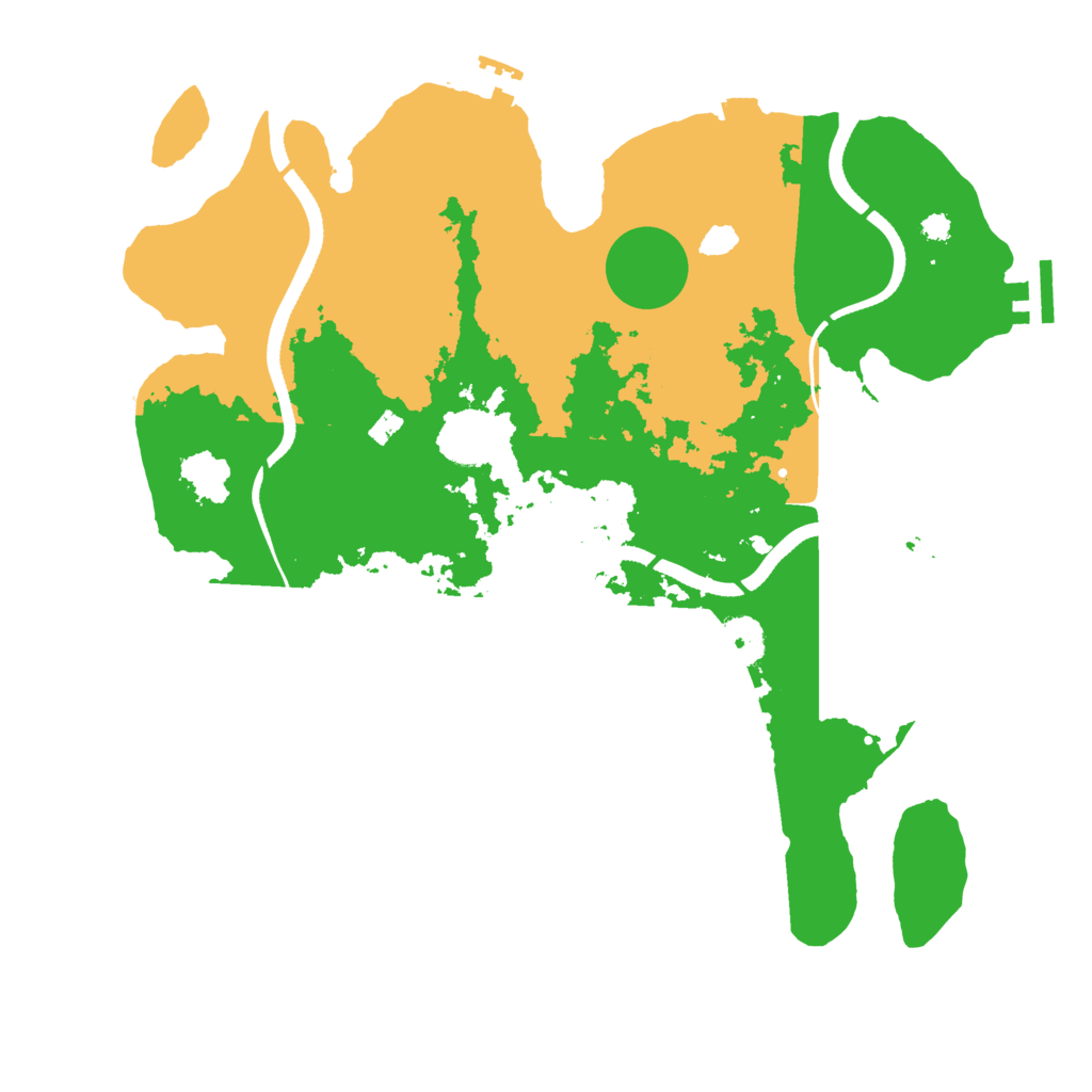 Biome Rust Map: Procedural Map, Size: 3500, Seed: 23101948