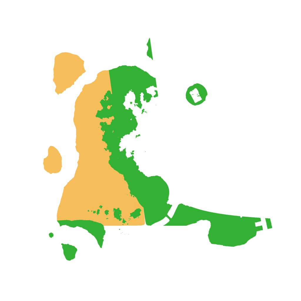 Biome Rust Map: Procedural Map, Size: 2500, Seed: 348293325