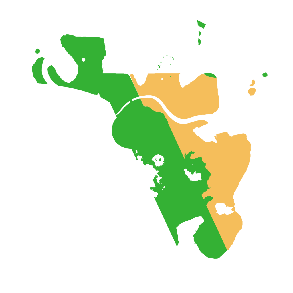 Biome Rust Map: Procedural Map, Size: 2500, Seed: 848462369