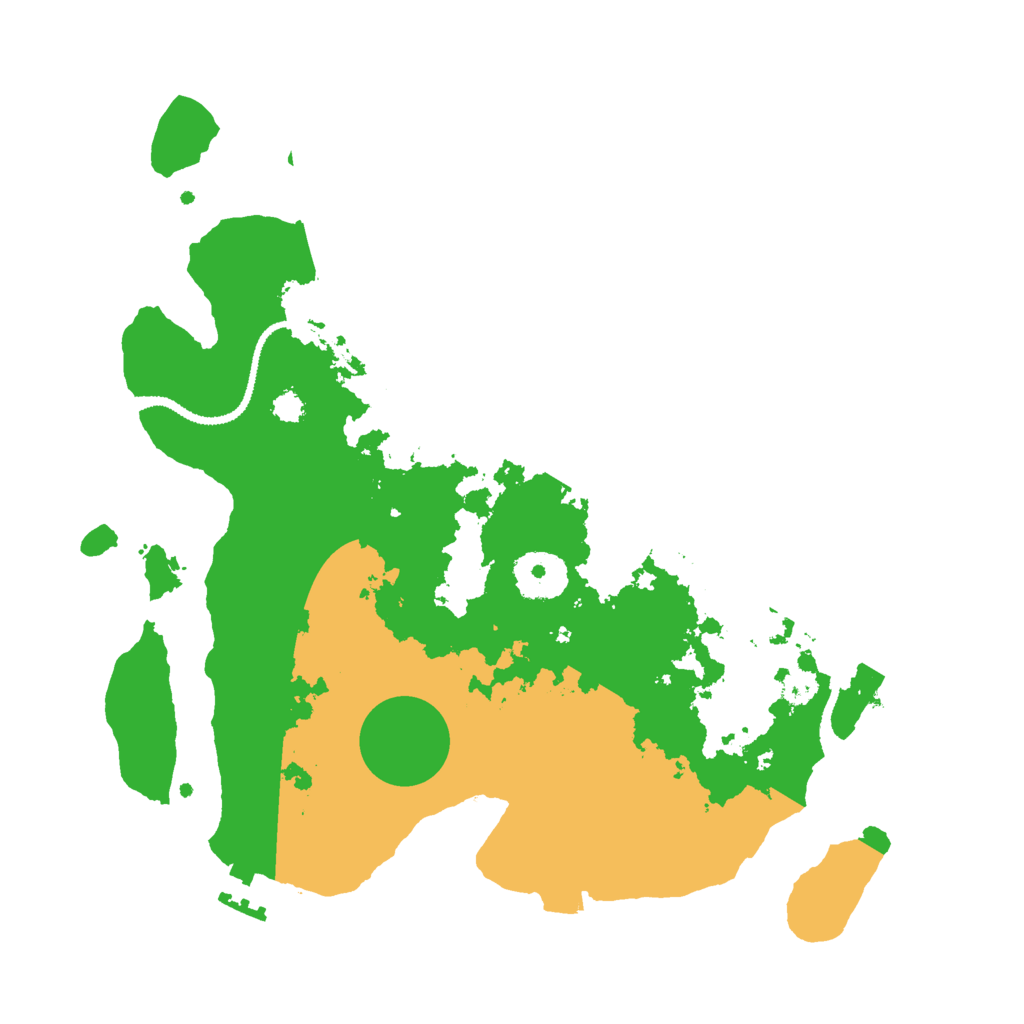 Biome Rust Map: Procedural Map, Size: 3000, Seed: 25033