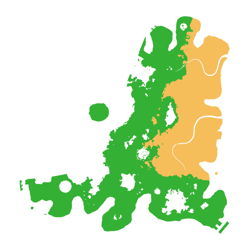 Biome Rust Map: Procedural Map, Size: 3600, Seed: 55014