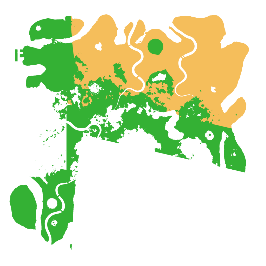 Biome Rust Map: Procedural Map, Size: 4500, Seed: 296009739