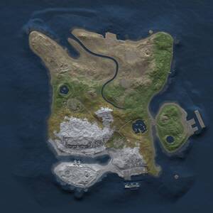 Thumbnail Rust Map: Procedural Map, Size: 2300, Seed: 284437411, 5 Monuments