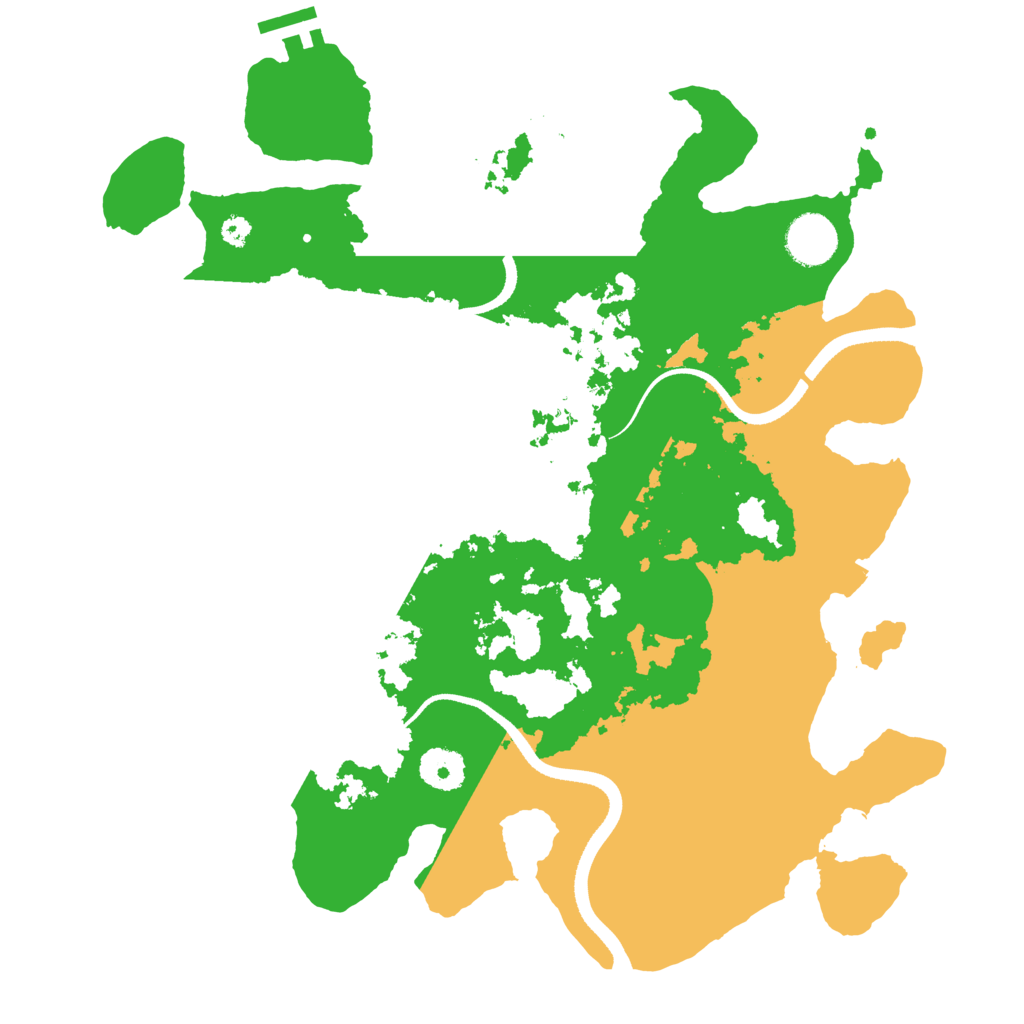 Biome Rust Map: Procedural Map, Size: 3500, Seed: 1079947066