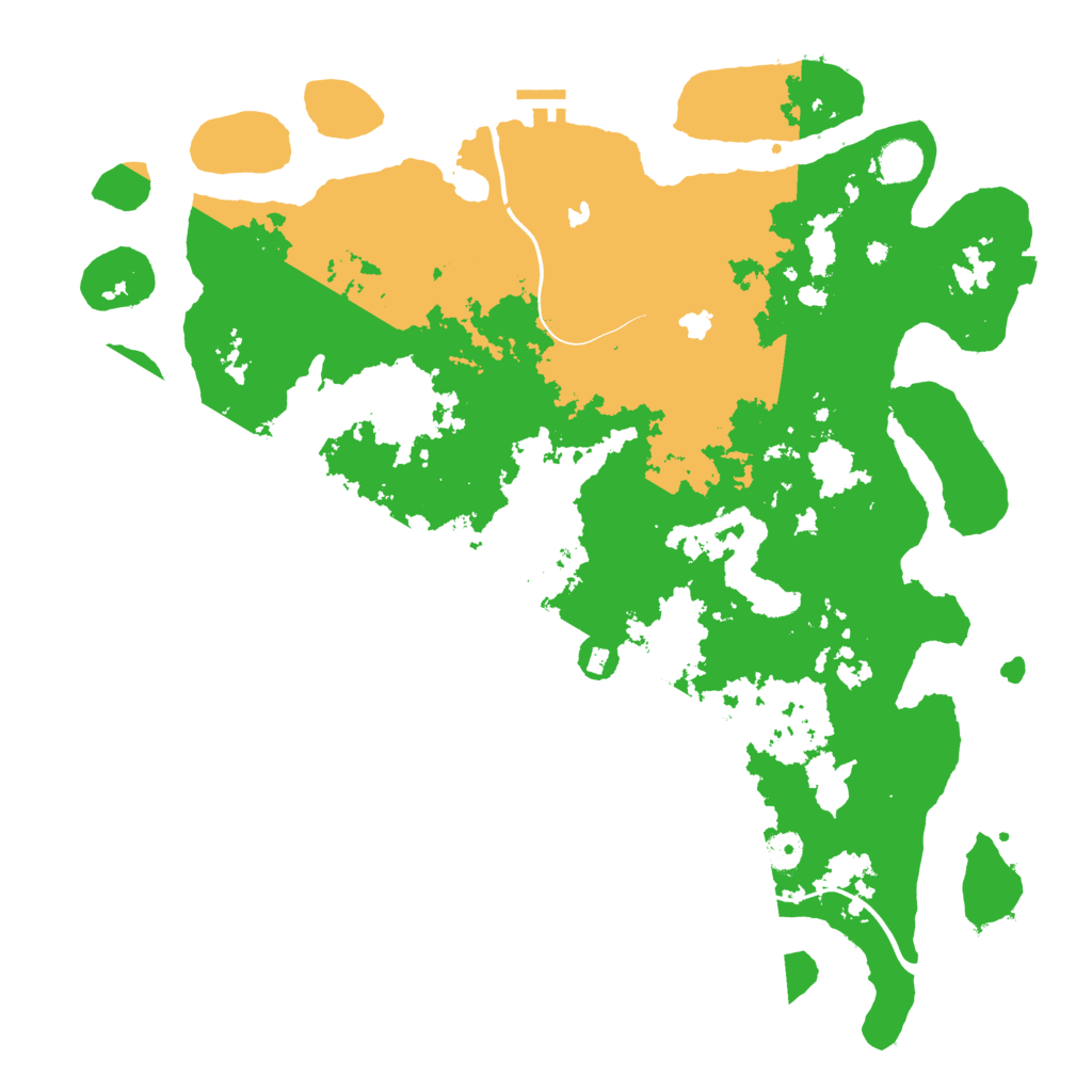 Biome Rust Map: Procedural Map, Size: 4500, Seed: 606232518