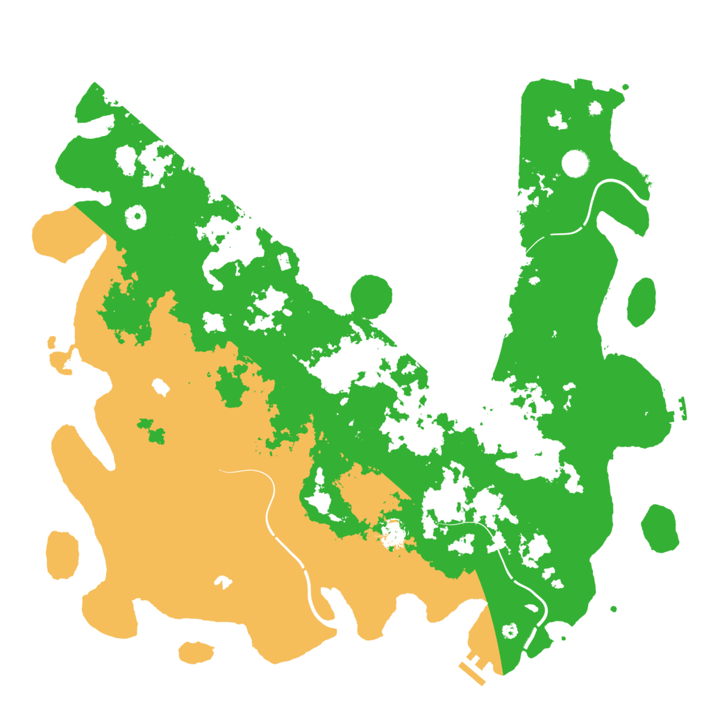 Biome Rust Map: Procedural Map, Size: 4600, Seed: 1573125220