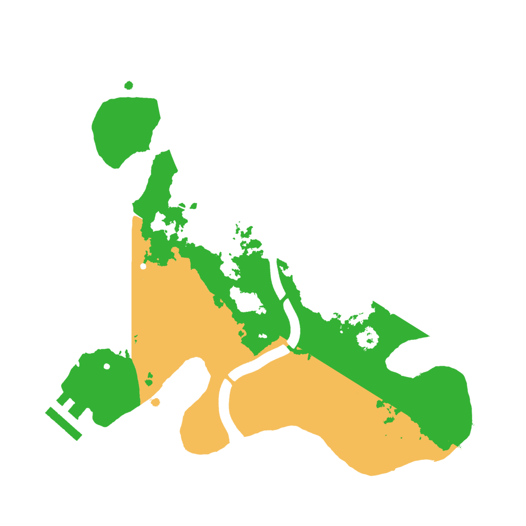 Biome Rust Map: Procedural Map, Size: 2500, Seed: 1501974508