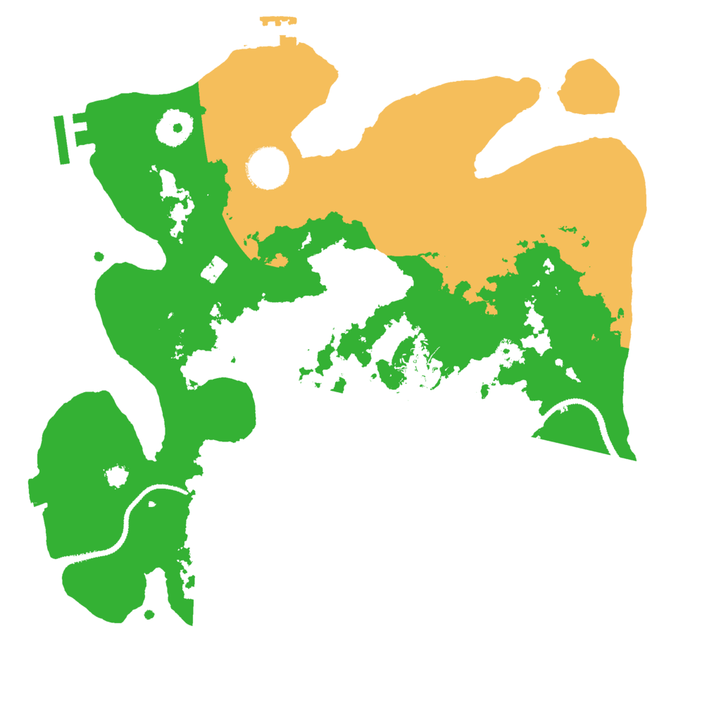 Biome Rust Map: Procedural Map, Size: 3000, Seed: 296009739