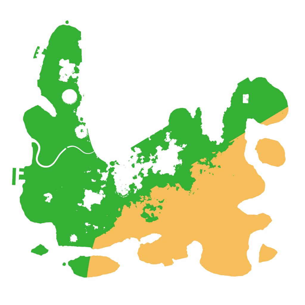 Biome Rust Map: Procedural Map, Size: 3600, Seed: 11503