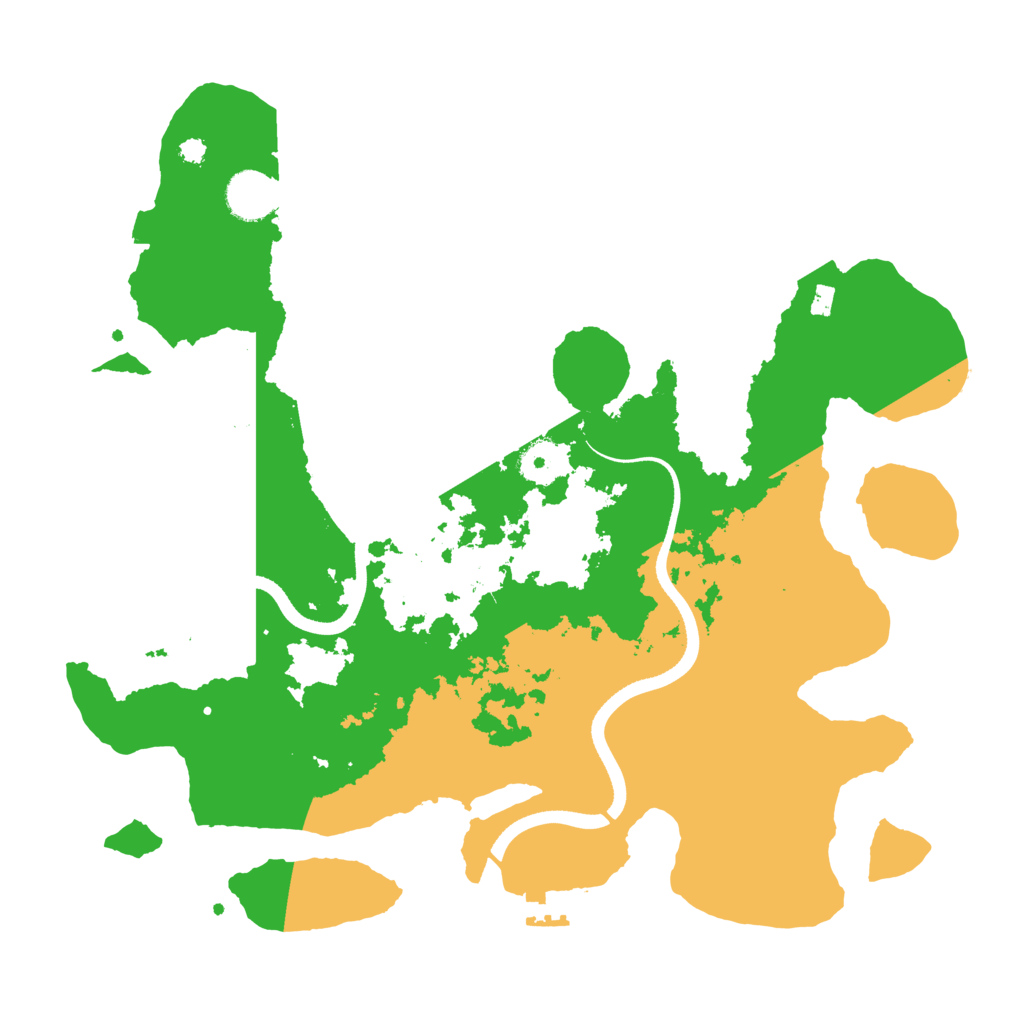 Biome Rust Map: Procedural Map, Size: 3600, Seed: 11503