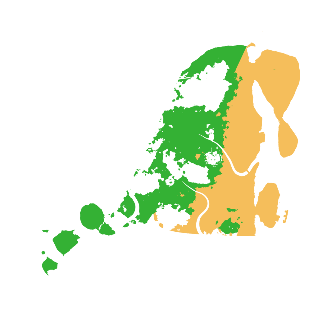 Biome Rust Map: Procedural Map, Size: 3600, Seed: 21503