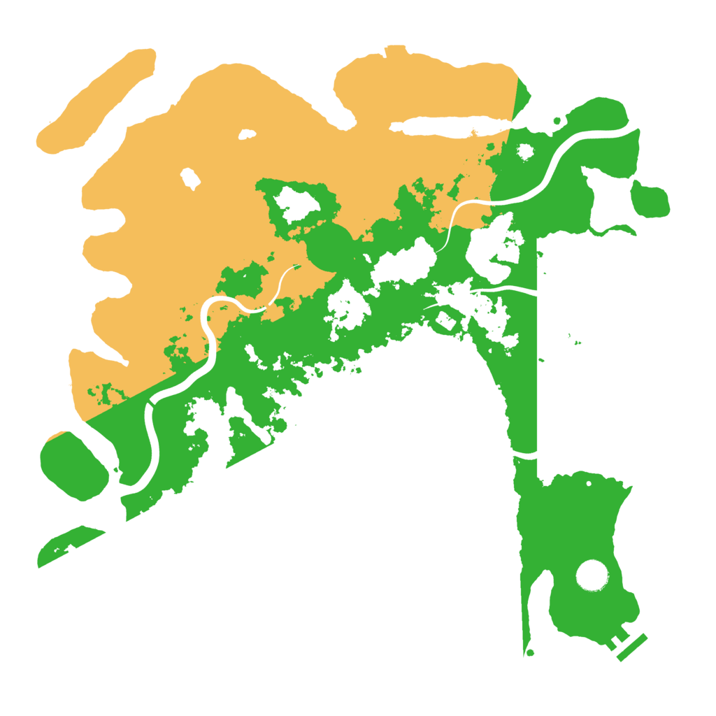 Biome Rust Map: Procedural Map, Size: 4000, Seed: 153431