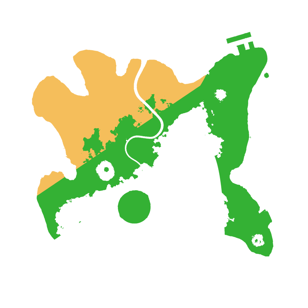 Biome Rust Map: Procedural Map, Size: 2500, Seed: 211018