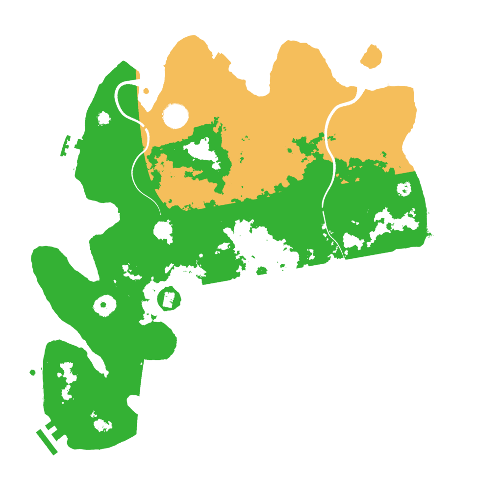 Biome Rust Map: Procedural Map, Size: 3500, Seed: 646454992