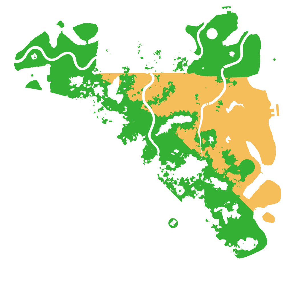 Biome Rust Map: Procedural Map, Size: 5000, Seed: 63490