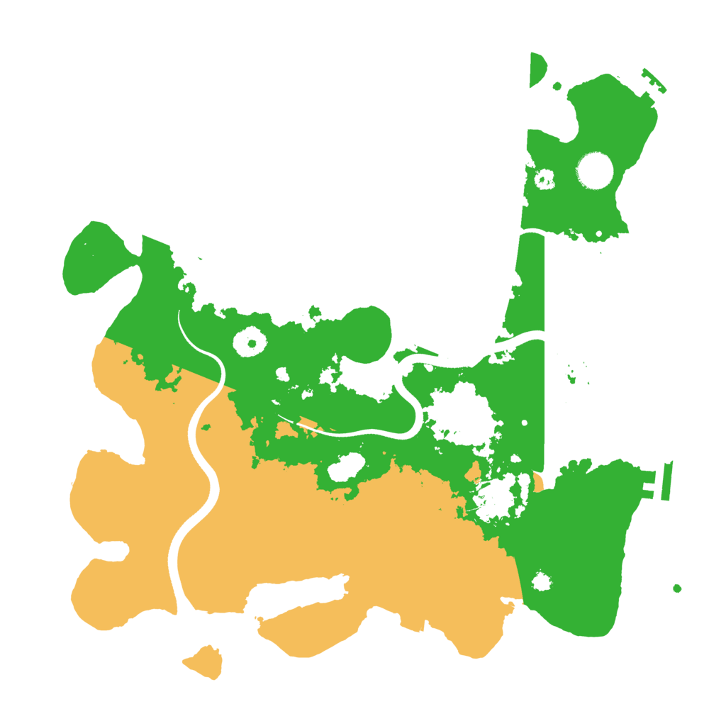 Biome Rust Map: Procedural Map, Size: 3500, Seed: 47589