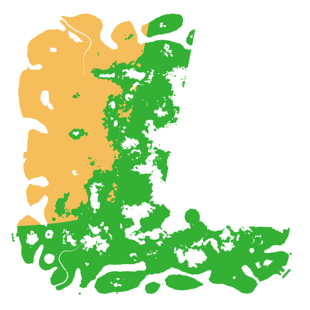 Biome Rust Map: Procedural Map, Size: 5500, Seed: 6037