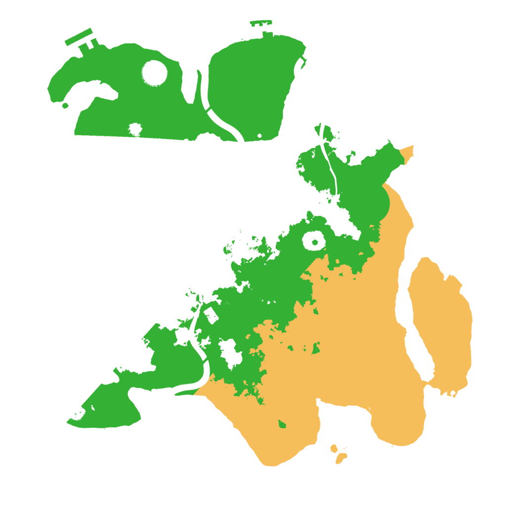 Biome Rust Map: Procedural Map, Size: 3500, Seed: 256005876