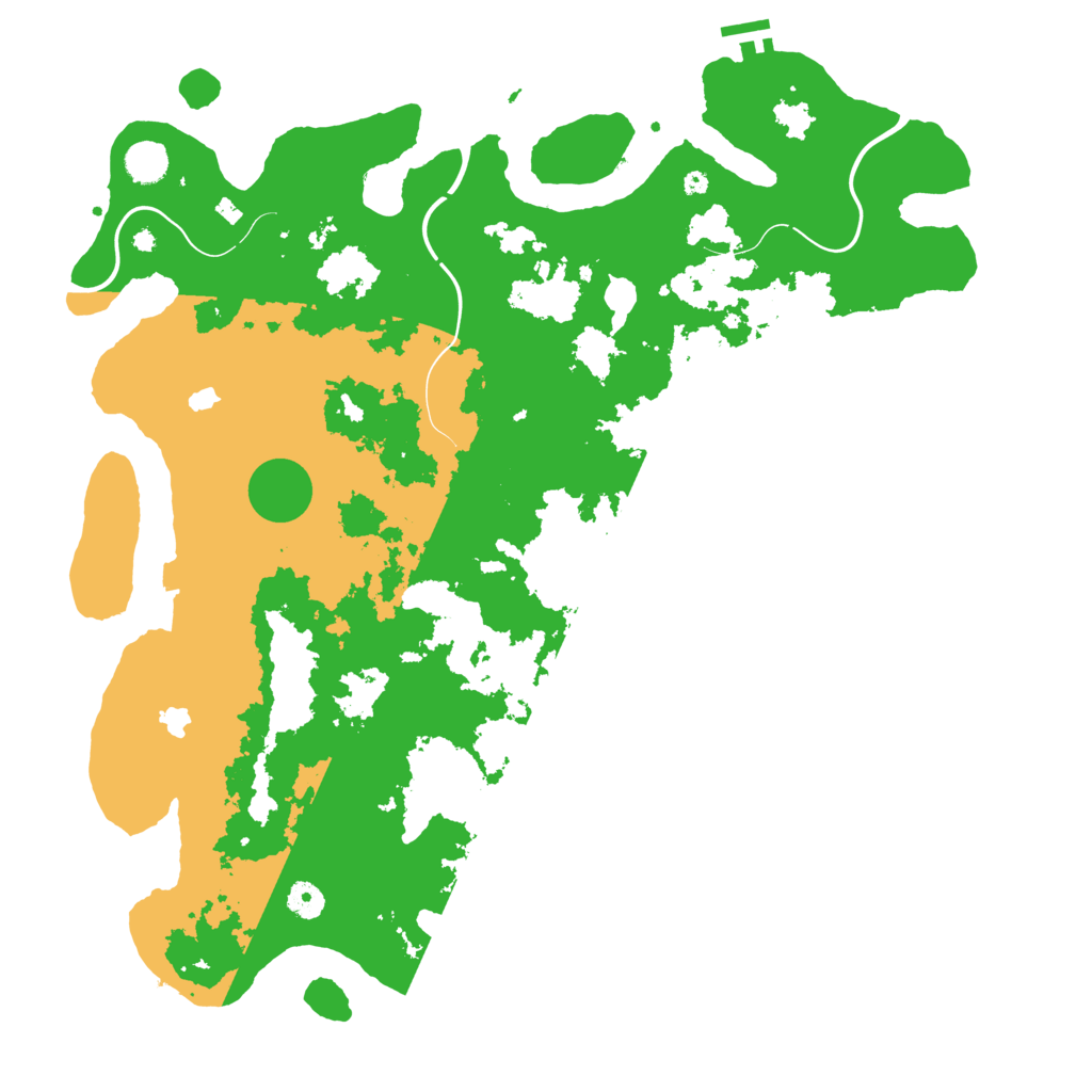 Biome Rust Map: Procedural Map, Size: 4500, Seed: 1211711353