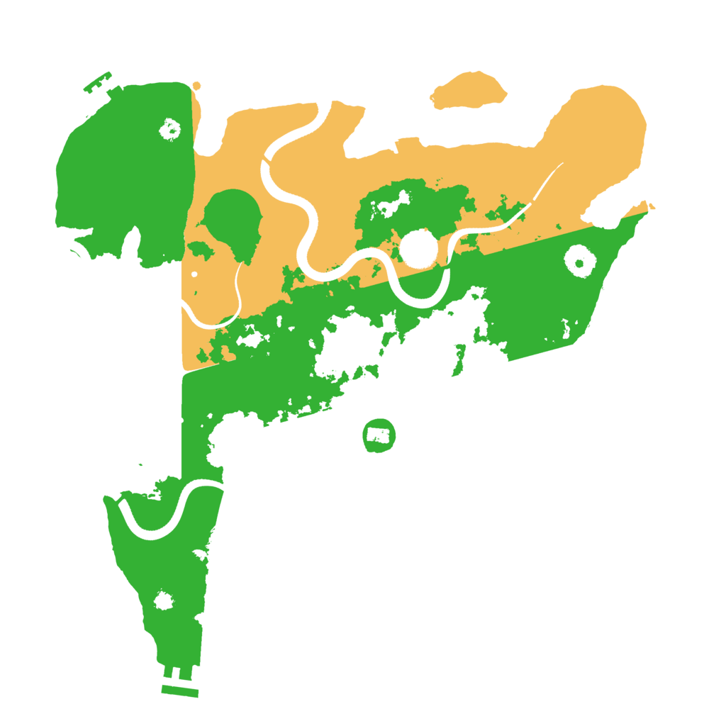 Biome Rust Map: Procedural Map, Size: 3500, Seed: 581285816