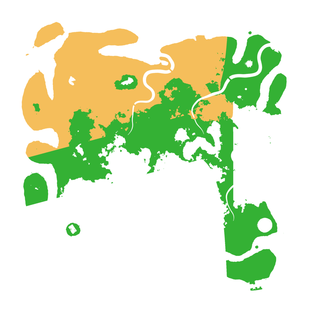 Biome Rust Map: Procedural Map, Size: 4000, Seed: 20252207