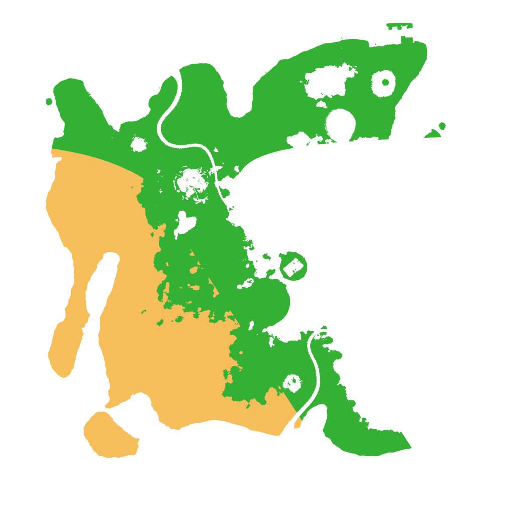Biome Rust Map: Procedural Map, Size: 3000, Seed: 8458865
