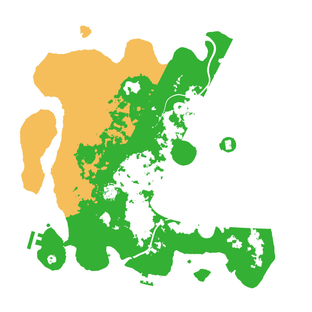 Biome Rust Map: Procedural Map, Size: 3500, Seed: 397341805