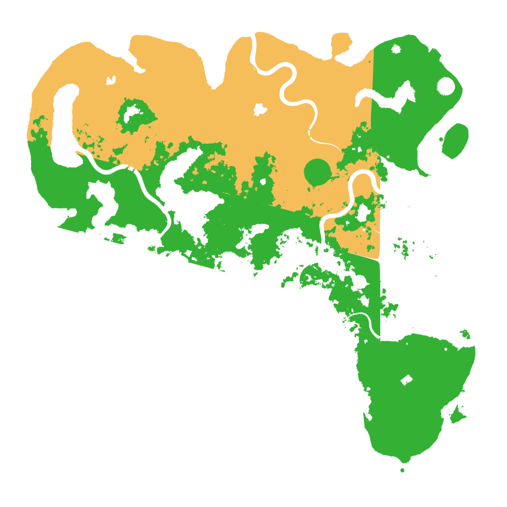 Biome Rust Map: Procedural Map, Size: 5000, Seed: 76198410