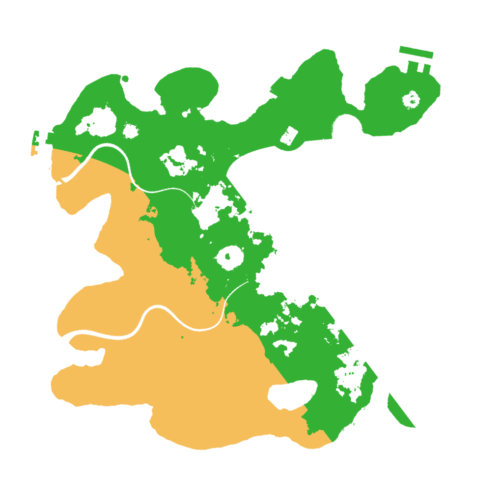 Biome Rust Map: Procedural Map, Size: 3000, Seed: 1253534364