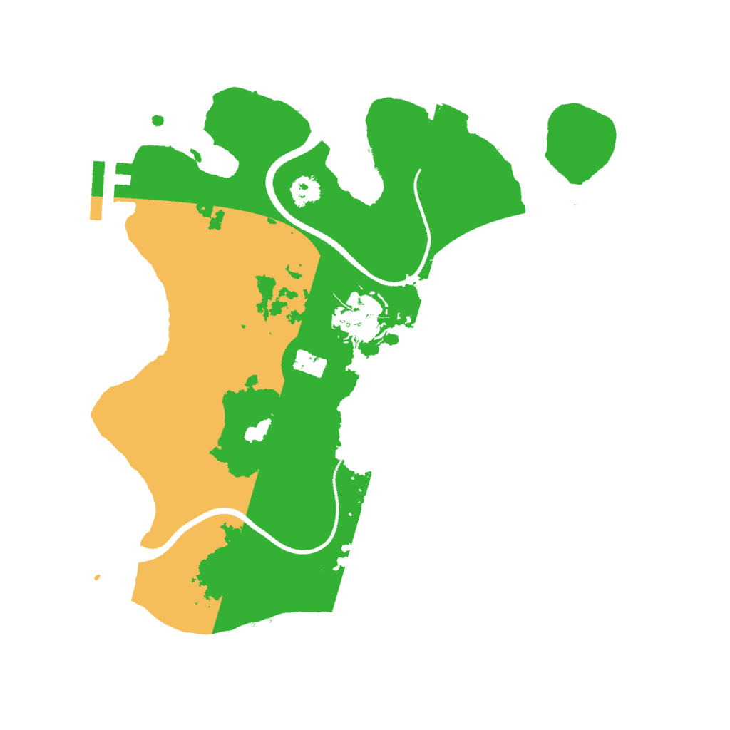 Biome Rust Map: Procedural Map, Size: 2500, Seed: 2451