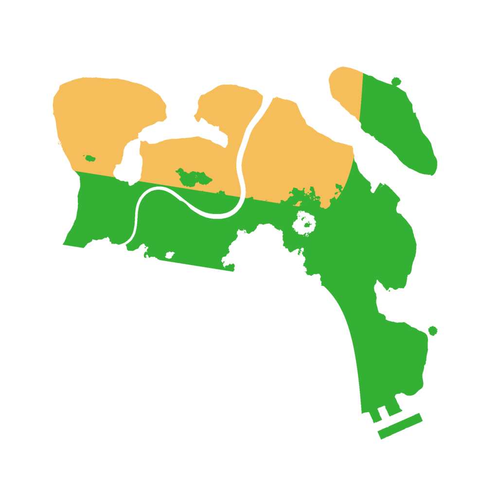 Biome Rust Map: Procedural Map, Size: 2200, Seed: 4559