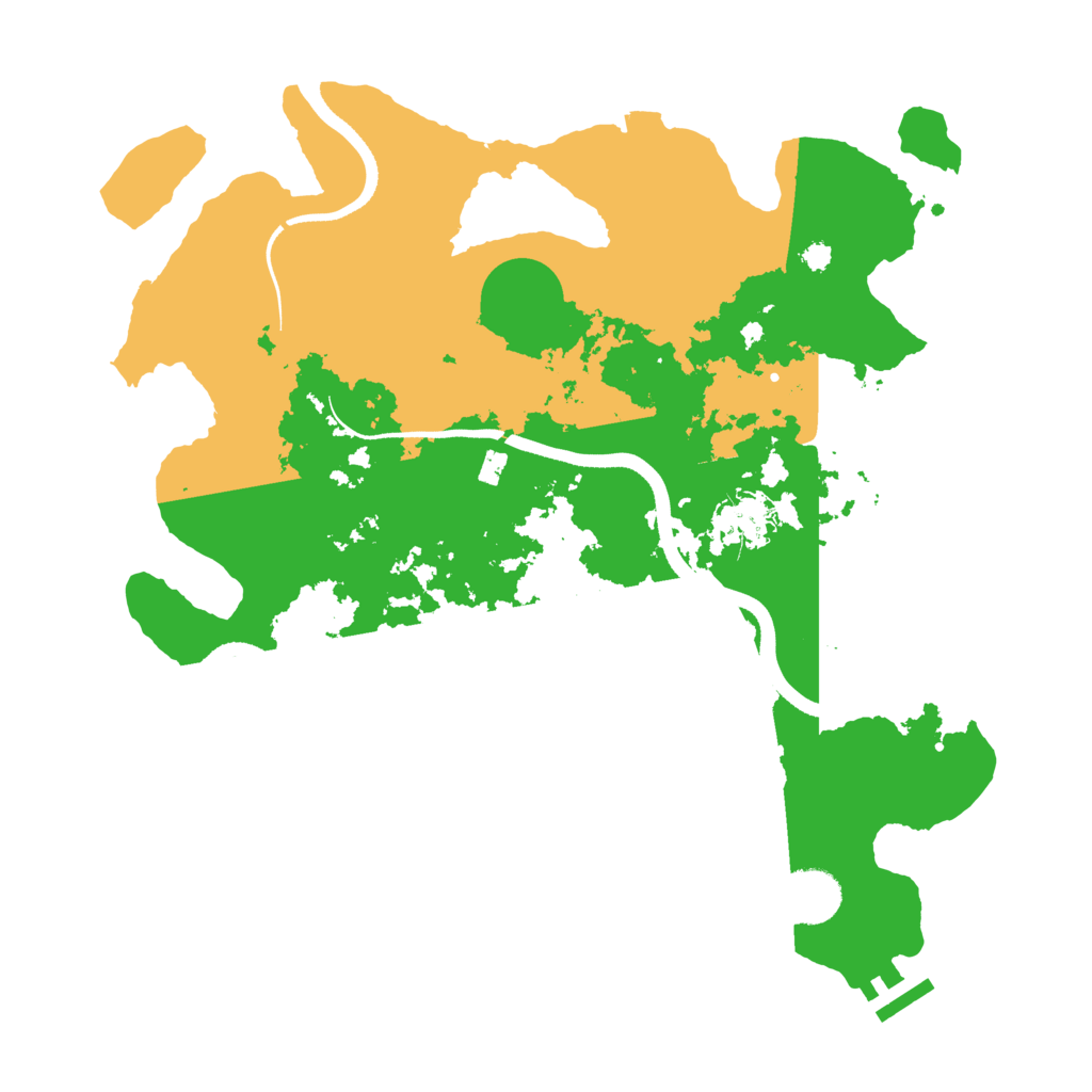 Biome Rust Map: Procedural Map, Size: 3500, Seed: 508043335