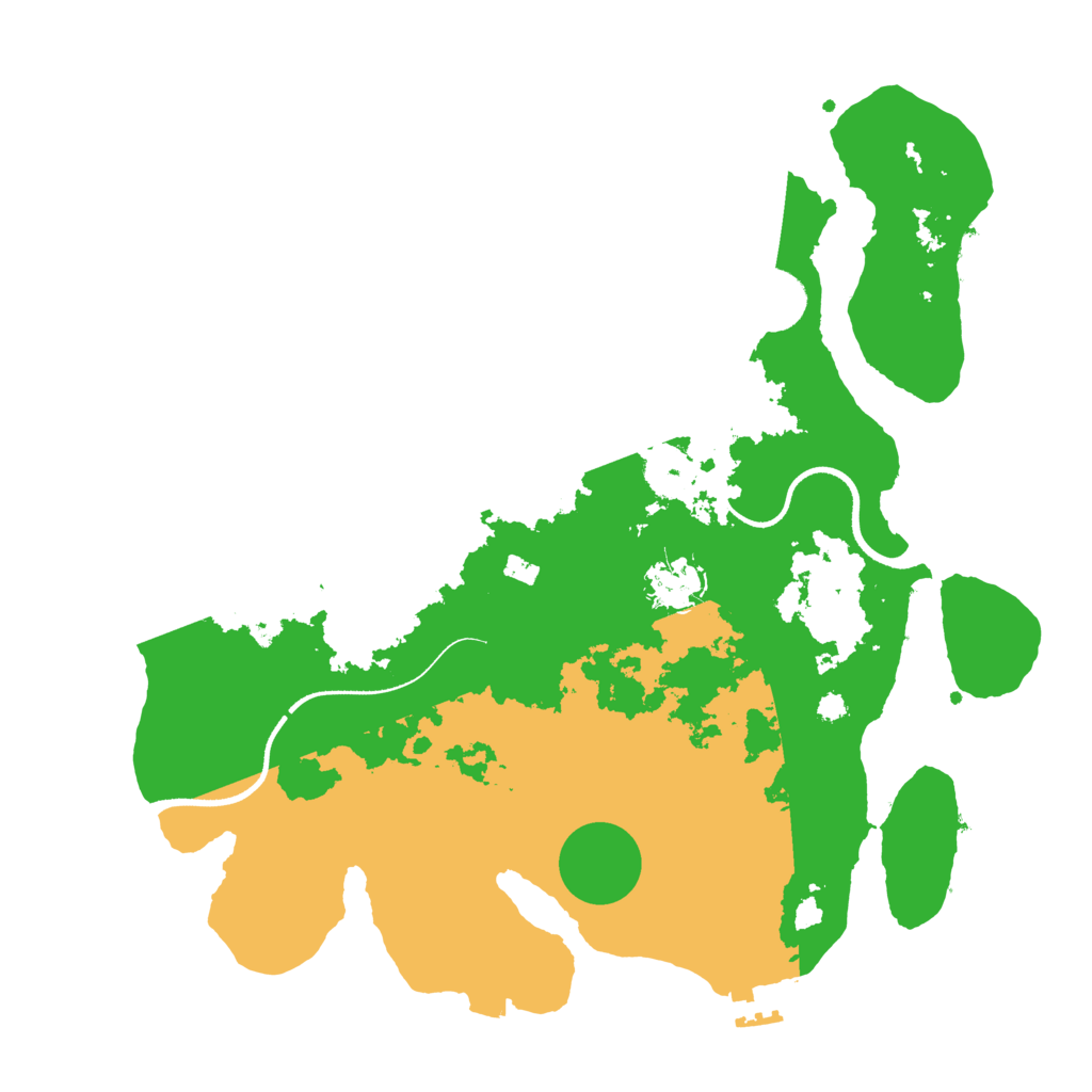 Biome Rust Map: Procedural Map, Size: 3500, Seed: 1393348613