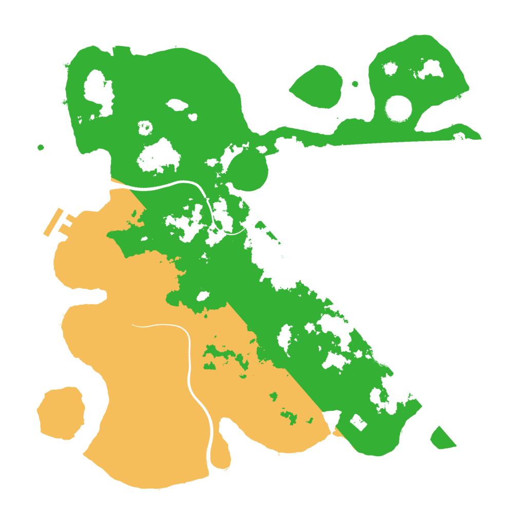 Biome Rust Map: Procedural Map, Size: 3500, Seed: 2061316403