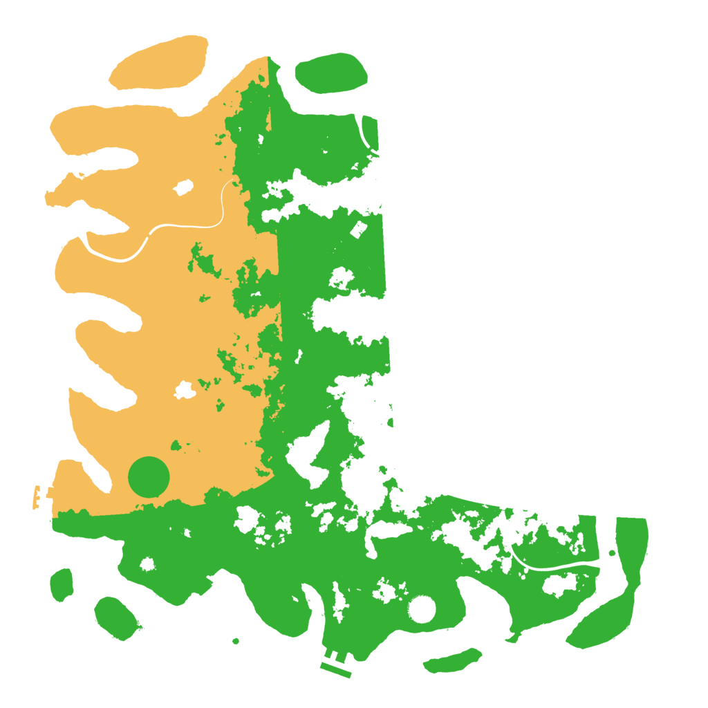 Biome Rust Map: Procedural Map, Size: 4500, Seed: 889896