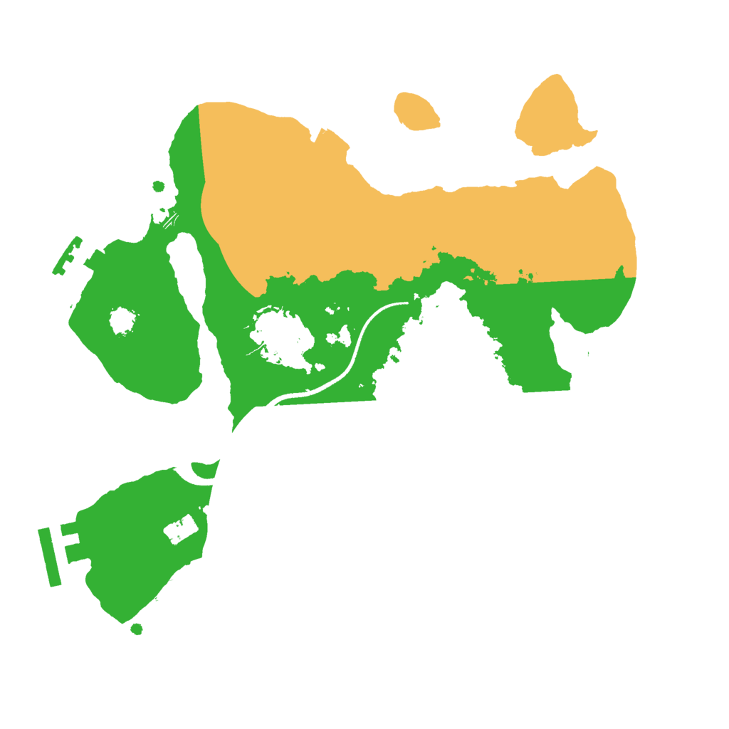 Biome Rust Map: Procedural Map, Size: 2500, Seed: 37264