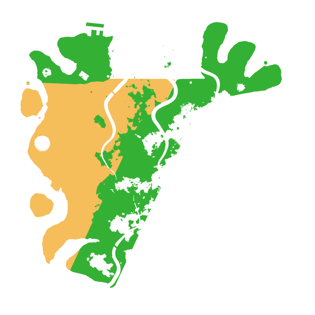 Biome Rust Map: Procedural Map, Size: 3600, Seed: 223917651