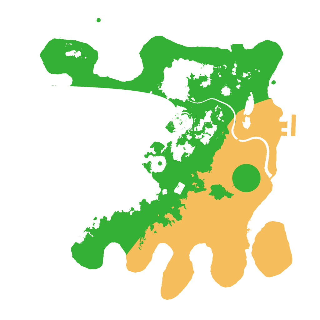 Biome Rust Map: Procedural Map, Size: 3000, Seed: 6555