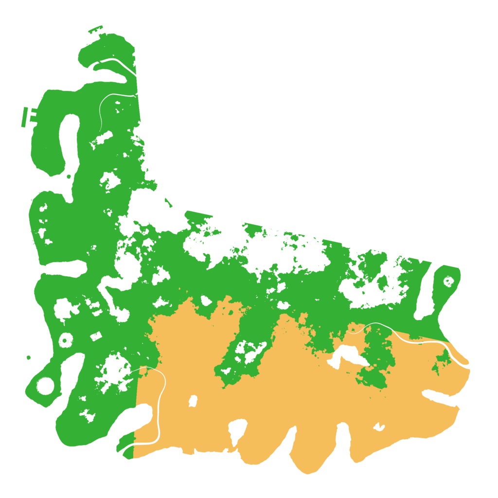 Biome Rust Map: Procedural Map, Size: 5000, Seed: 39132