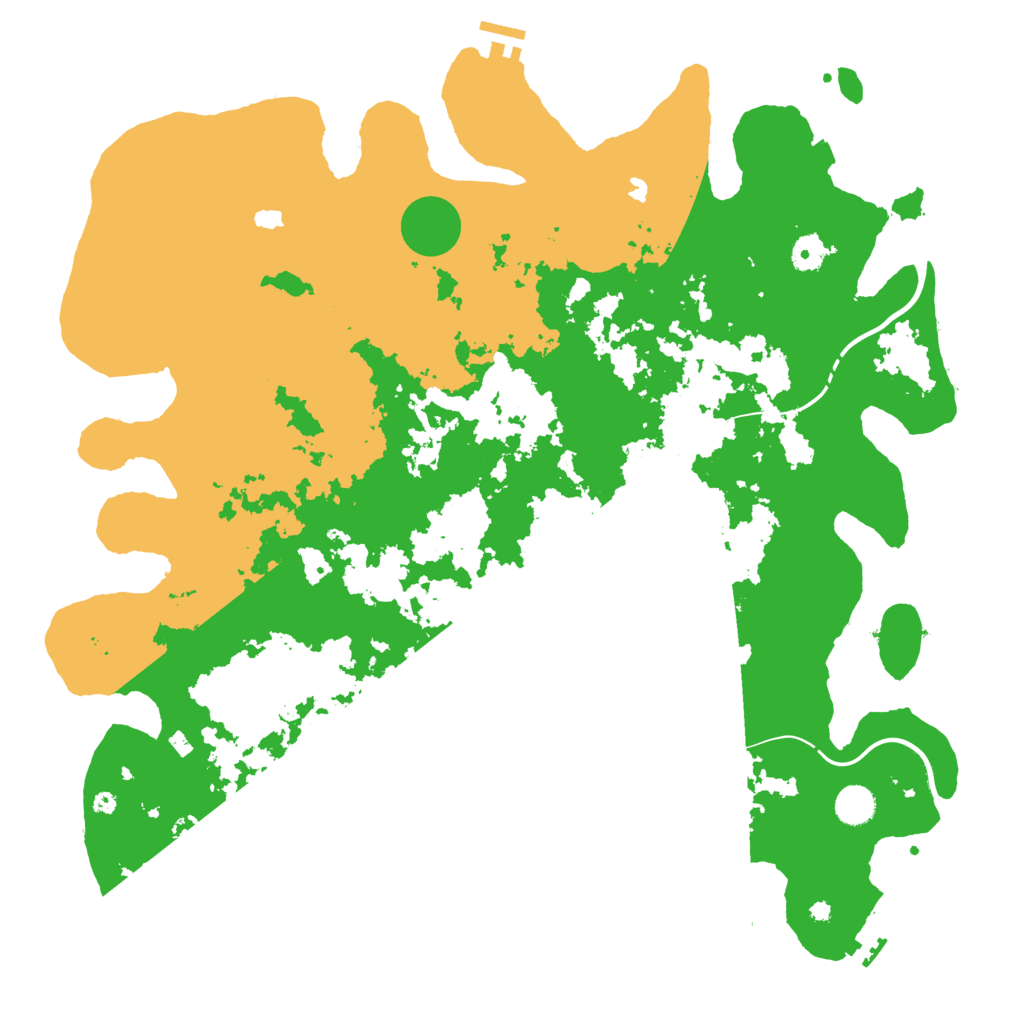 Biome Rust Map: Procedural Map, Size: 4500, Seed: 1431412111