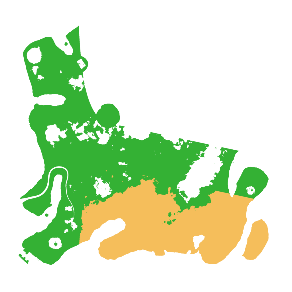 Biome Rust Map: Procedural Map, Size: 3500, Seed: 39132