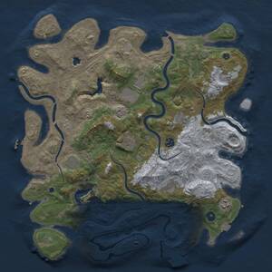 Thumbnail Rust Map: Procedural Map, Size: 4250, Seed: 743580914, 15 Monuments