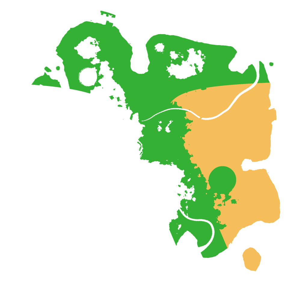 Biome Rust Map: Procedural Map, Size: 3000, Seed: 40935874