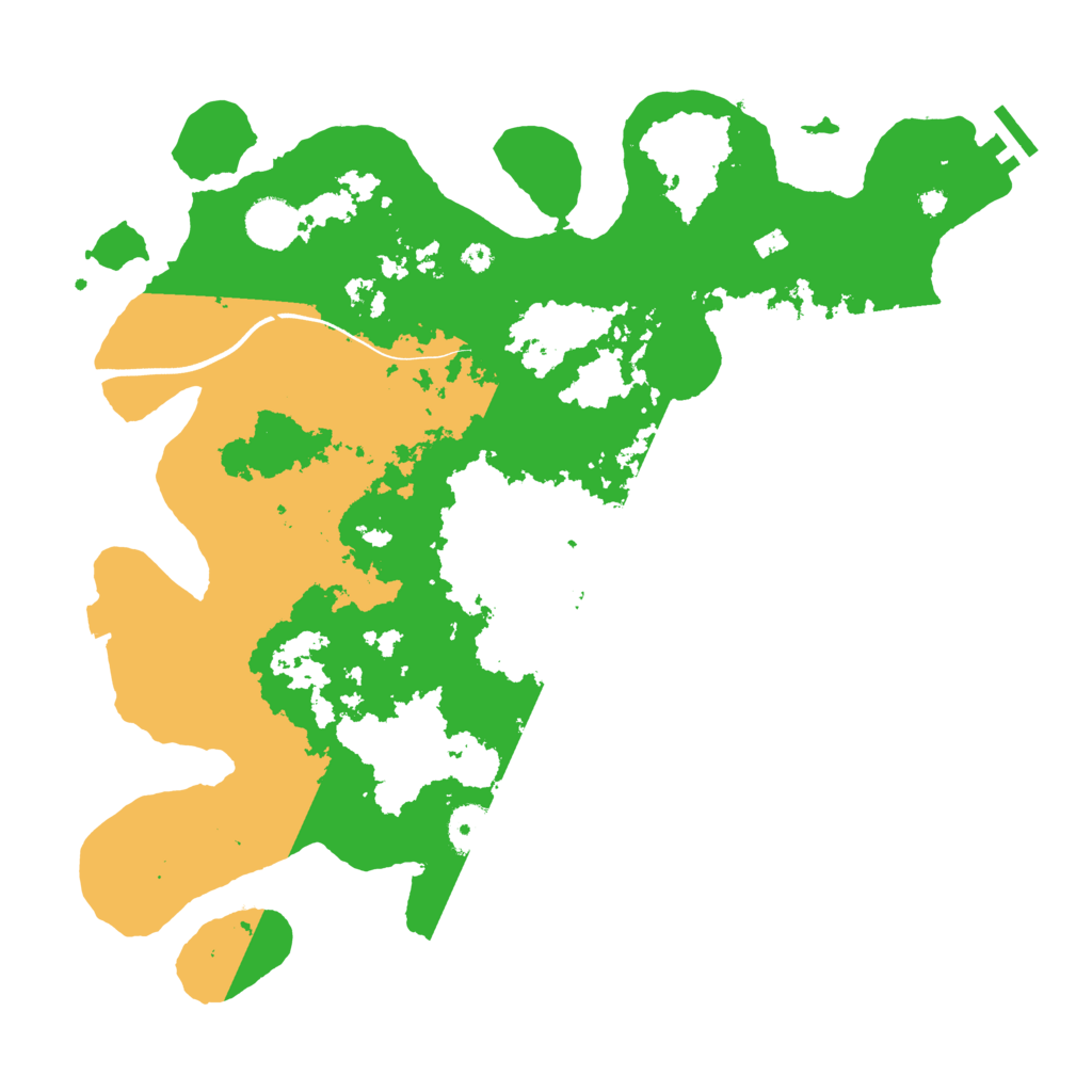 Biome Rust Map: Procedural Map, Size: 3800, Seed: 292992468