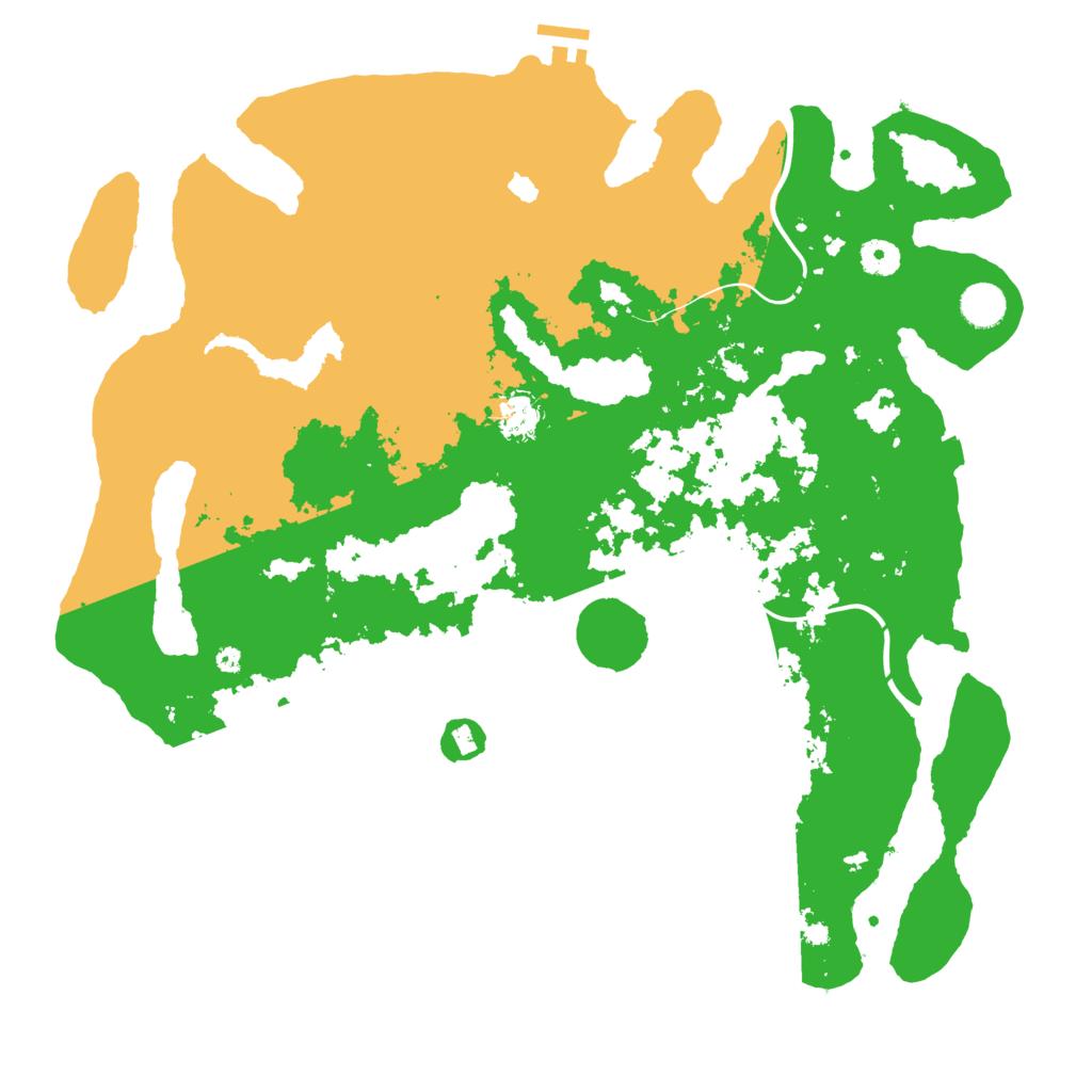 Biome Rust Map: Procedural Map, Size: 4250, Seed: 1524