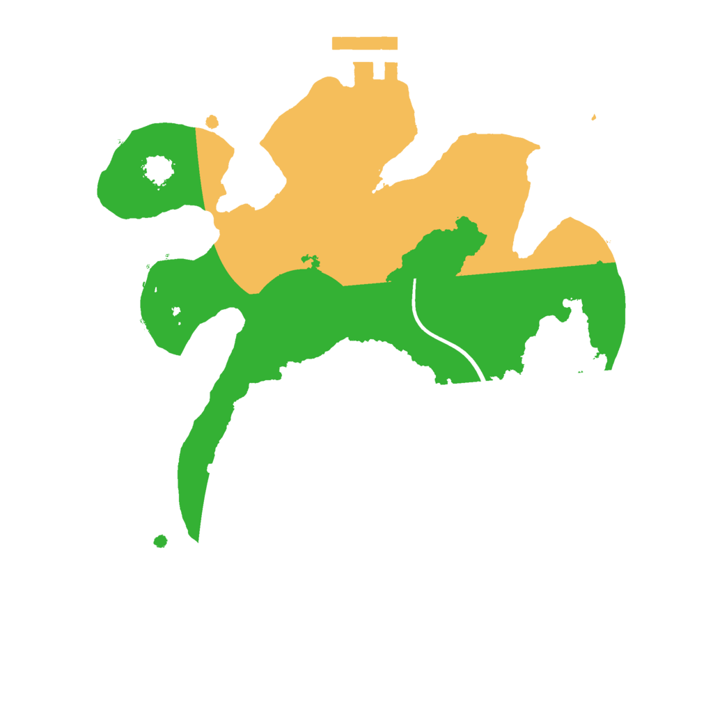 Biome Rust Map: Procedural Map, Size: 2200, Seed: 188053541